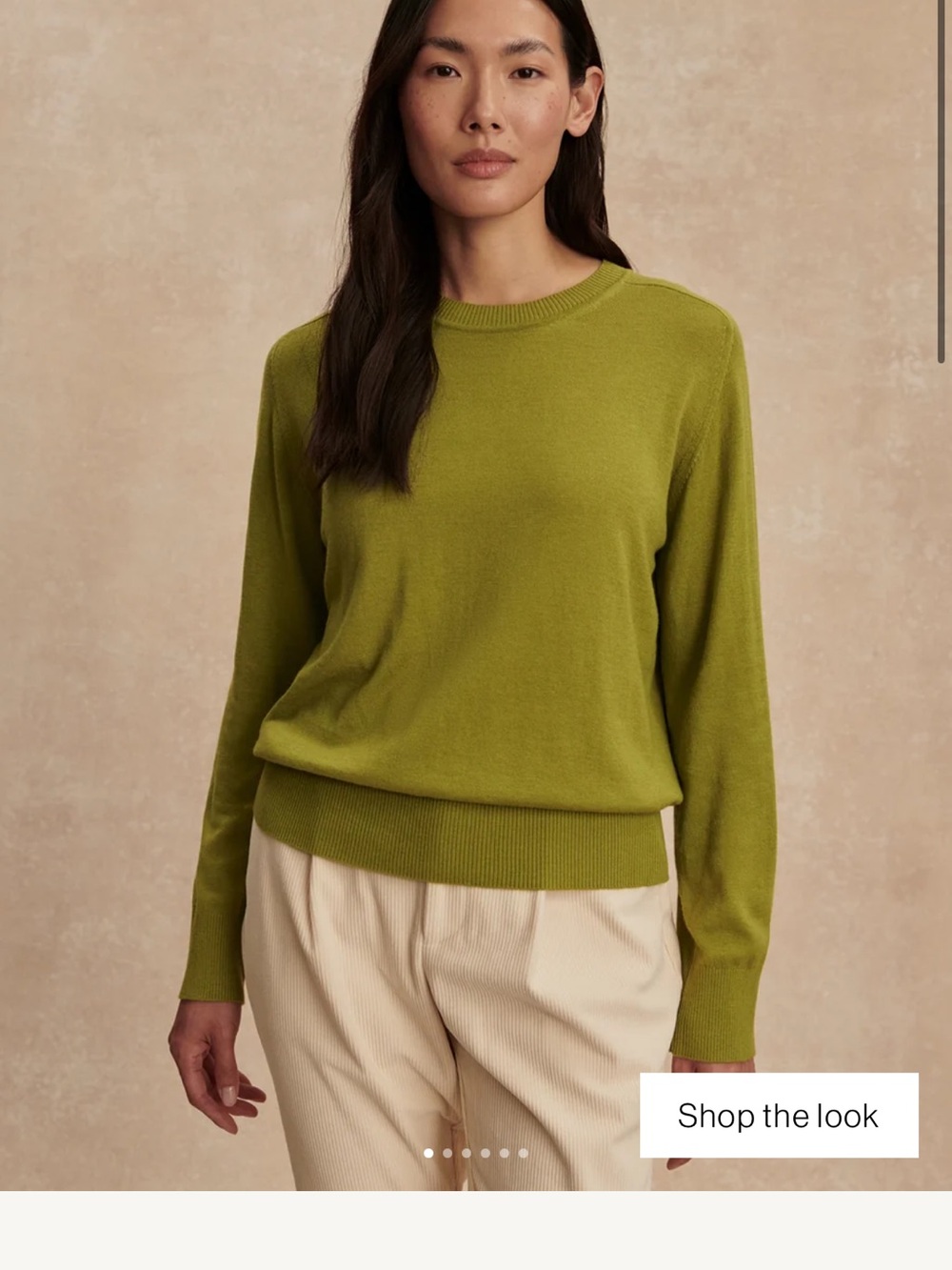 Varley Olive Crewneck Sweater